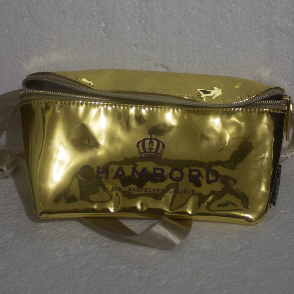 Fydelity Chambord Black raspberry Liqueur Gold Adjustable Fanny Pack